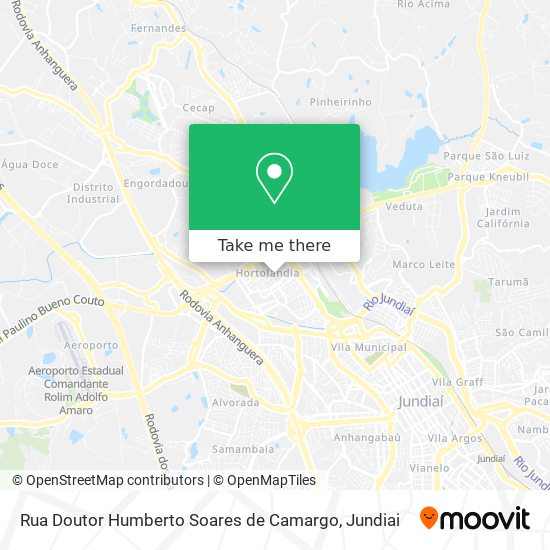 Rua Doutor Humberto Soares de Camargo map