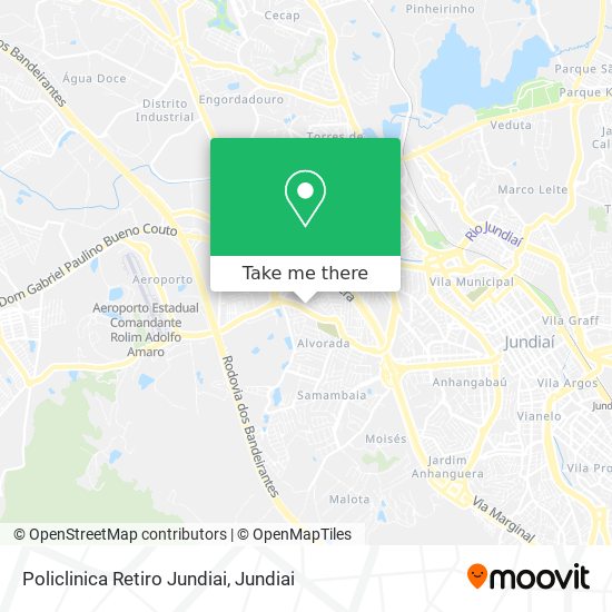 Policlinica Retiro Jundiai map