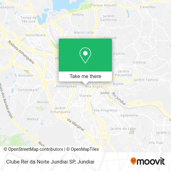 Clube Rei da Noite Jundiai SP map