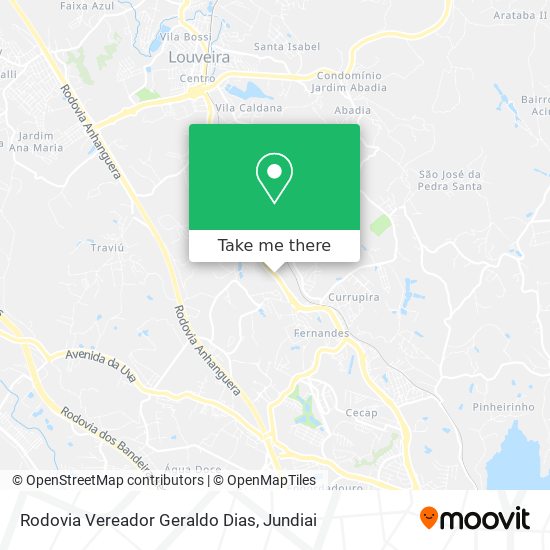 Rodovia Vereador Geraldo Dias map