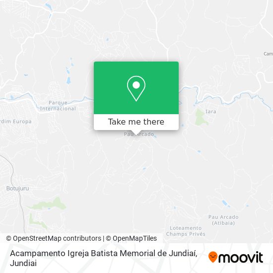 Mapa Acampamento Igreja Batista Memorial de Jundiaí