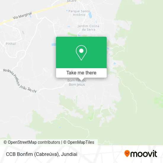 CCB Bonfim (Cabreúva) map