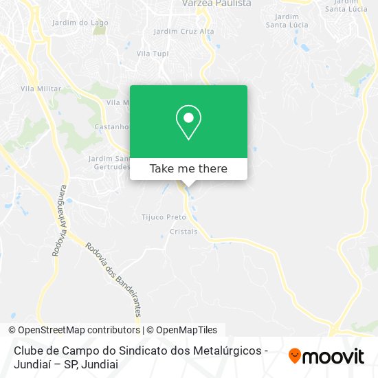 Clube de Campo do Sindicato dos Metalúrgicos -
Jundiaí – SP map