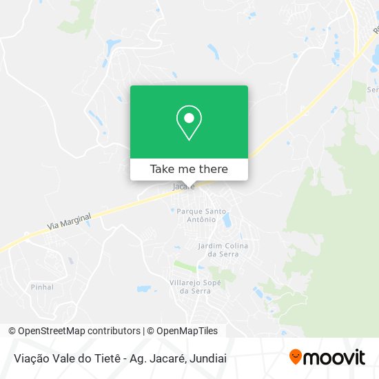 Viação Vale do Tietê - Ag. Jacaré map