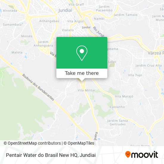 Pentair Water do Brasil New HQ map