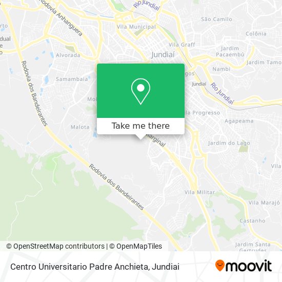 Centro Universitario Padre Anchieta map