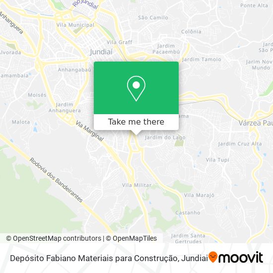 Depósito Fabiano Materiais para Construção map