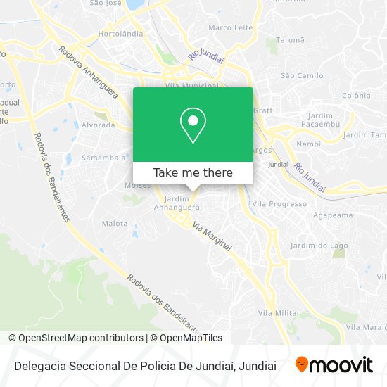 Mapa Delegacia Seccional De Policia De Jundiaí