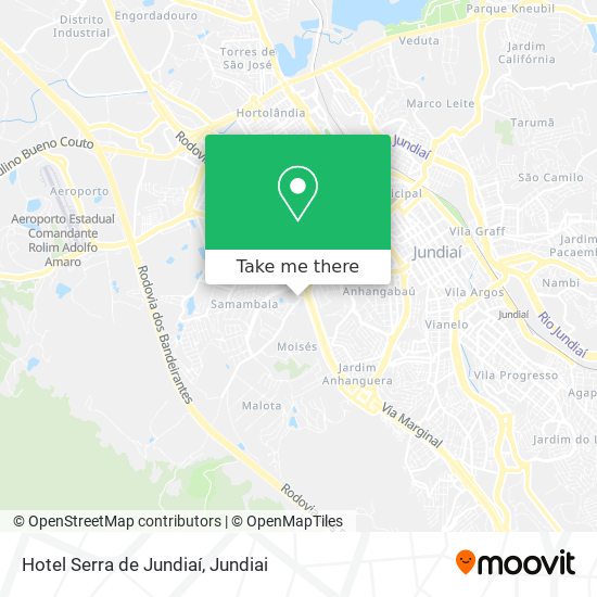 Hotel Serra de Jundiaí map