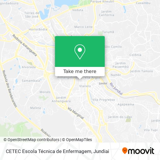 Mapa CETEC Escola Técnica de Enfermagem