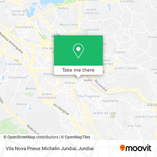 Vila Nova Pneus Michelin Jundiai map