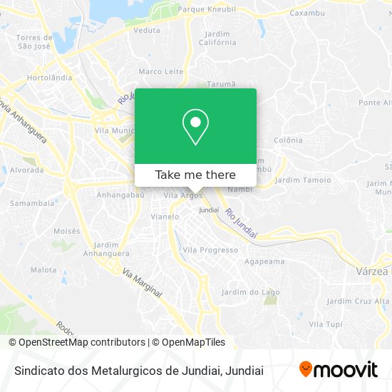 Sindicato dos Metalurgicos de Jundiai map