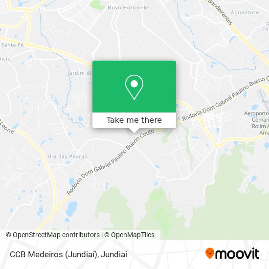 CCB Medeiros (Jundiaí) map