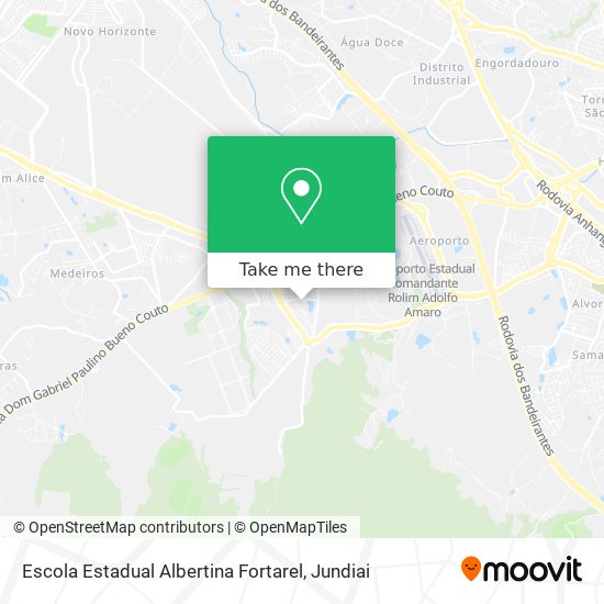 Mapa Escola Estadual Albertina Fortarel