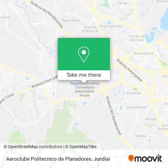 Mapa Aeroclube Politecnico de Planadores