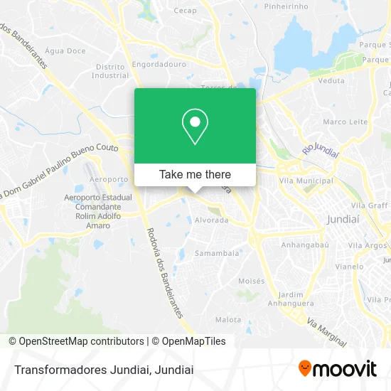 Transformadores Jundiai map