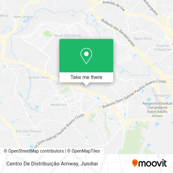 Centro De Distribuição Amway map