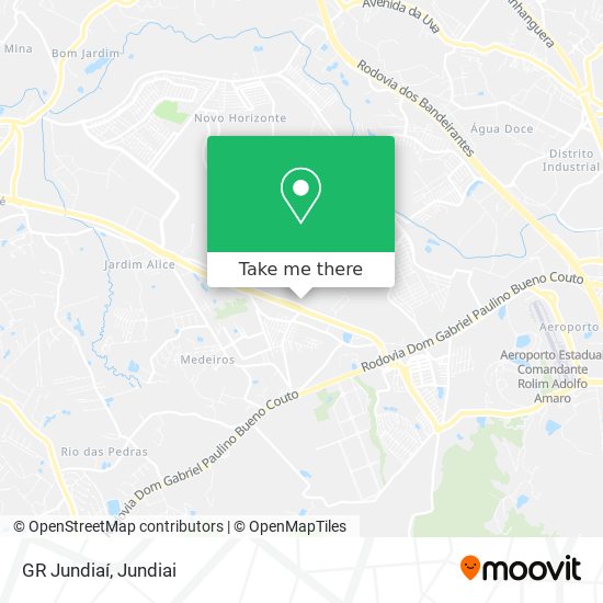 GR Jundiaí map