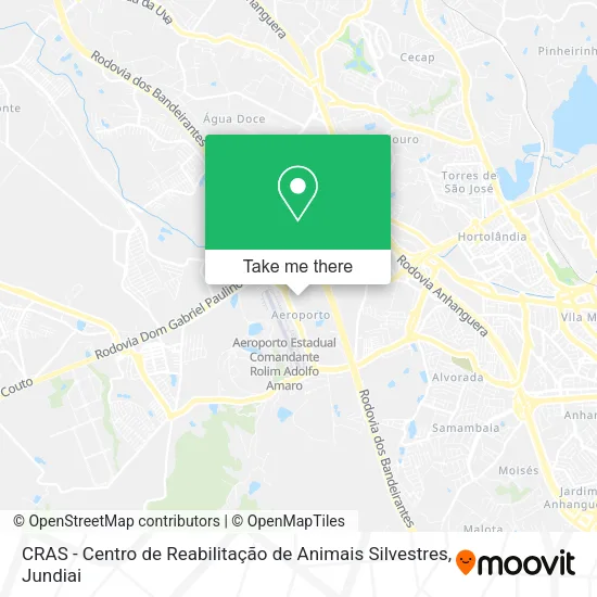 CRAS - Centro de Reabilitação de Animais Silvestres map
