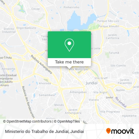 Ministerio do Trabalho de Jundiaí map