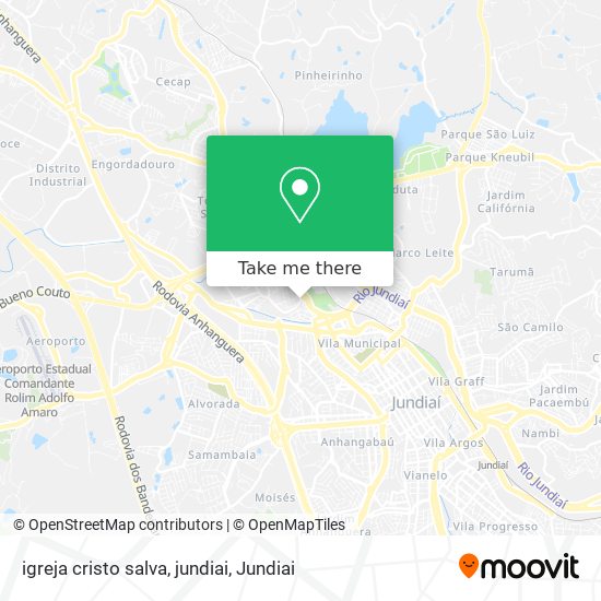 igreja cristo salva, jundiai map
