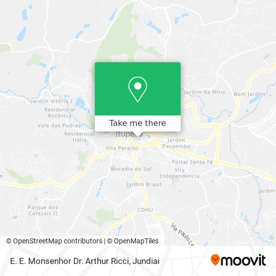 E. E. Monsenhor Dr. Arthur Ricci map
