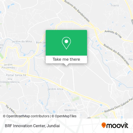 Mapa BRF Innovation Center