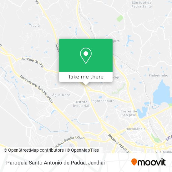 Mapa Paróquia Santo Antônio de Pádua