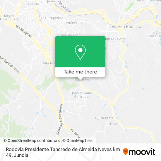 Rodovia Presidente Tancredo de Almeida Neves km 49 map