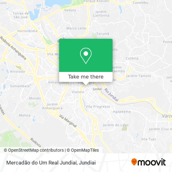 Mercadão do Um Real Jundiaí map