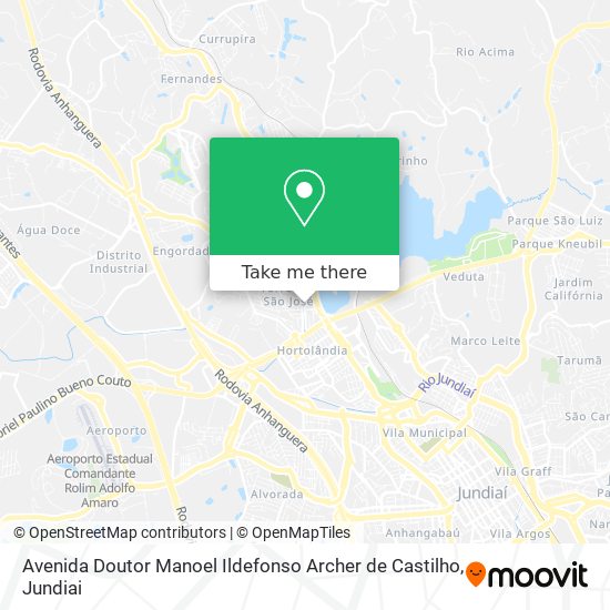 Avenida Doutor Manoel Ildefonso Archer de Castilho map