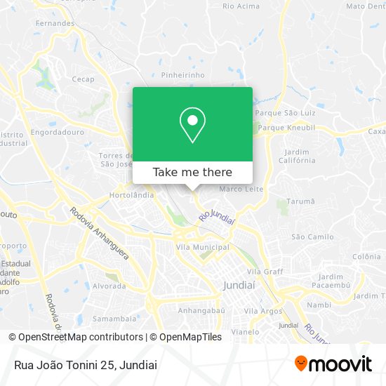 Rua João Tonini 25 map