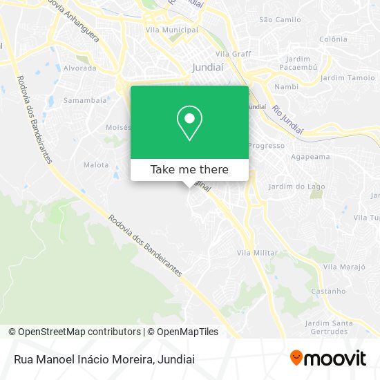 Mapa Rua Manoel Inácio Moreira