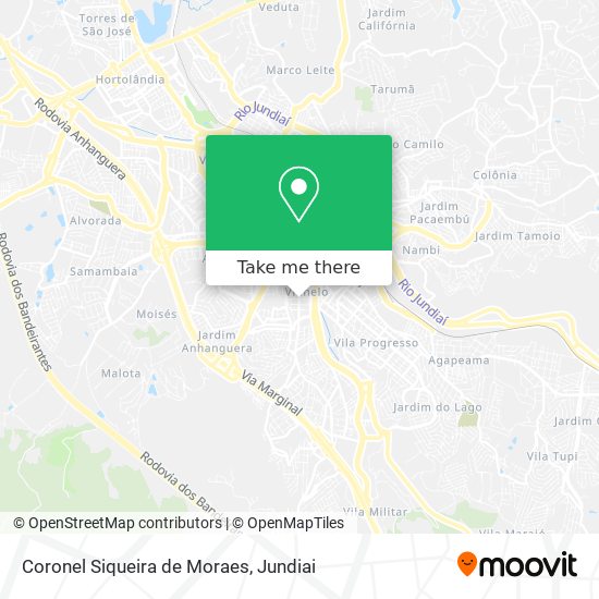 Coronel Siqueira de Moraes map