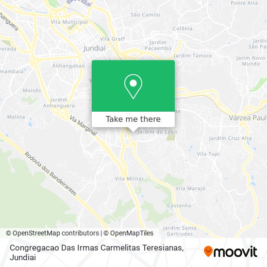 Congregacao Das Irmas Carmelitas Teresianas map