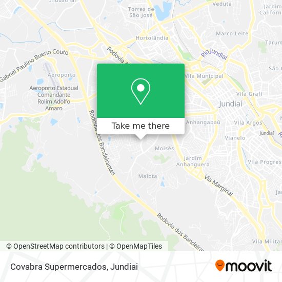 Covabra Supermercados map