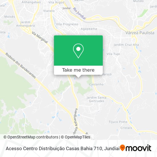 Acesso Centro Distribuição Casas Bahia 710 map