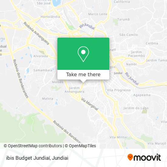 ibis Budget Jundiaí map