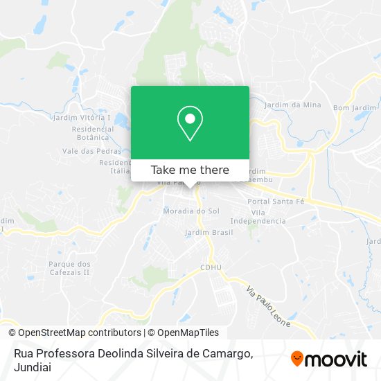 Rua Professora Deolinda Silveira de Camargo map