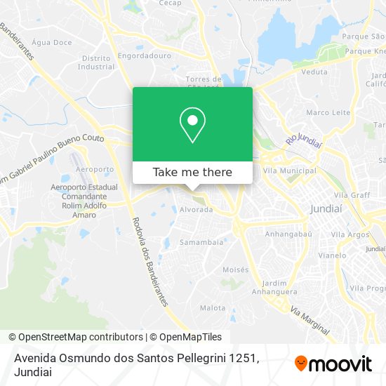 Avenida Osmundo dos Santos Pellegrini 1251 map