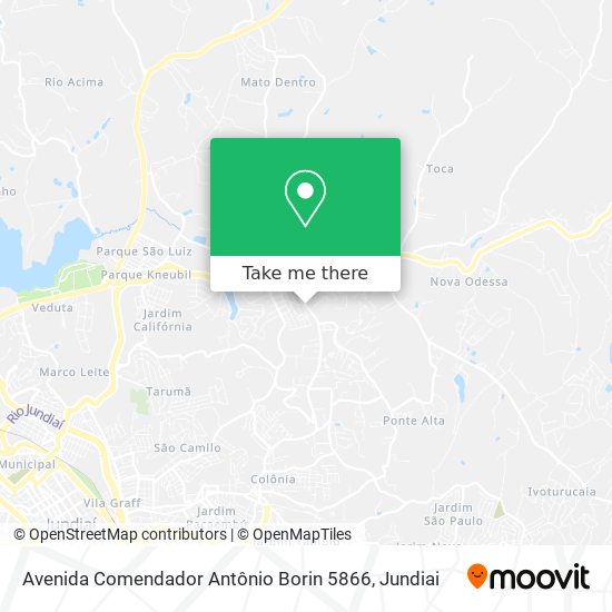 Avenida Comendador Antônio Borin 5866 map