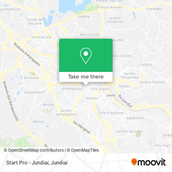 Start Pro - Jundiaí map