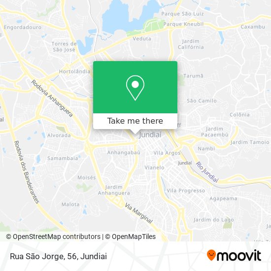 Mapa Rua São Jorge, 56