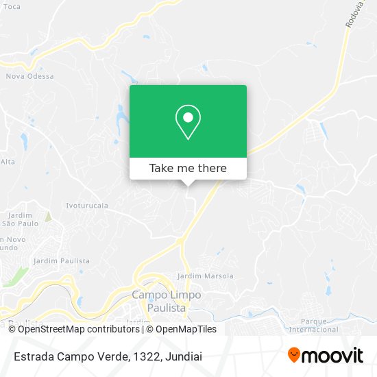 Estrada Campo Verde, 1322 map