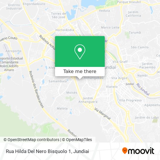 Rua Hilda Del Nero Bisquolo 1 map