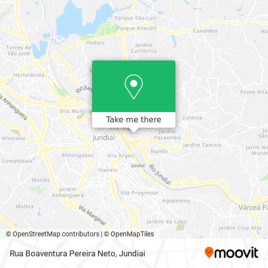 Mapa Rua Boaventura Pereira Neto