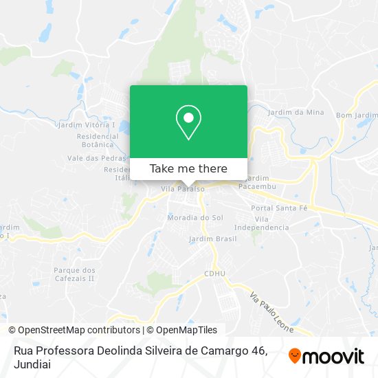 Mapa Rua Professora Deolinda Silveira de Camargo 46