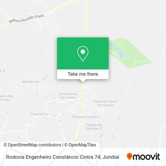 Rodovia Engenheiro Constâncio Cintra 74 map