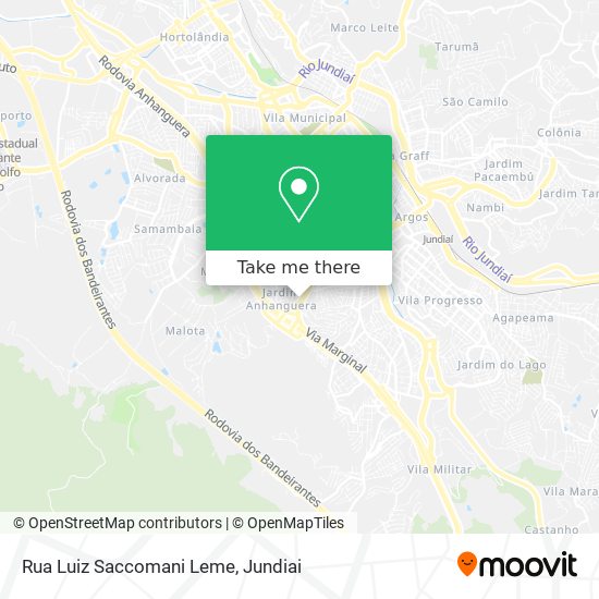 Rua Luiz Saccomani Leme map