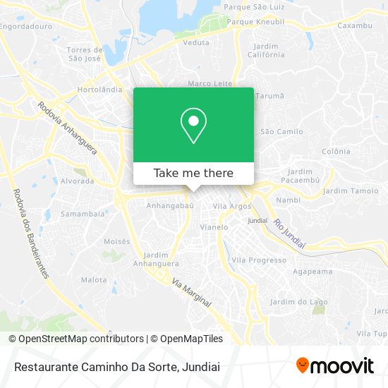 Mapa Restaurante Caminho Da Sorte
